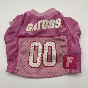 *UF UNIVERSITY OF FLORIDA GATOR NCAA‎ MESH DOG JERSEY SIZE X- Small PINK